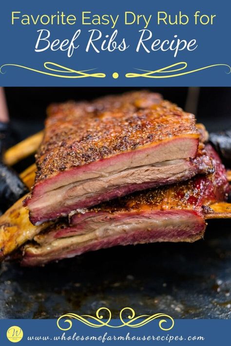 Favorite Easy Dry Rub for Beef Ribs Recipe Dry Rub For Beef Ribs, Rub For Beef Ribs, Beef Ribs Crockpot Slow Cooker, Beef Rib Rub, Smoked Beef Ribs Recipe, Rib Rub Recipe, Barbecue Ribs Recipe, Bbq Beef Ribs, Ribs Seasoning