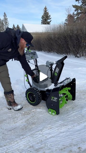 Murray Kruger on Instagram: "Who would have thought there would be a 2 stage battery powered snow blower • This is @egopowerplus updated version of the 24” snow blower • It has a single lever to control the chute which works awesome and gives more control. It also has heated grips and what seem to be better tires • It can throw the snow up to 50’. We were impressed with the previous model so I’m excited to really put this one through the deep snow. • Oh and they also have a 28” snowblower that we will get into . . . #tools #construction #egopowerplus #egopartner #snow #winter" Deep Snow, Snow Blower, Snow Winter, Be Better, The Deep, The Snow, Tires, It Works, Tools