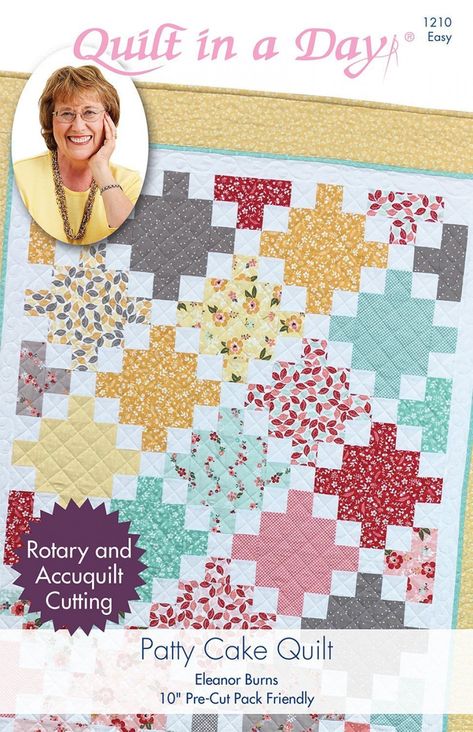 Layer Cake Quilt Patterns, Patty Cake, Cake Quilt, Irish Chain Quilt, Layer Cake Quilts, Quilt In A Day, Signature Quilts, A Piece Of Cake, Patchwork Quilt Patterns