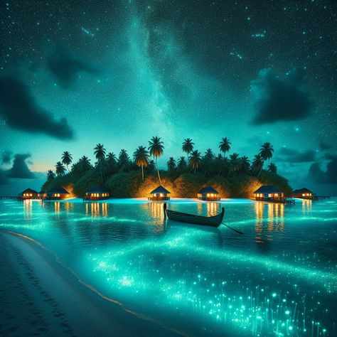 Discover the enchanting glow of Vaadhoo Island in the Maldives 🏝️🌠. Known for its “Sea of Stars,” the waters light up at night due to bioluminescent phytoplankton. ✨ Ever seen nature’s lights like this? #MaldivesMagic #IslandGlow #TravelGoals Vaadhoo Island Maldives, Vaadhoo Island, Sea Of Stars, Island Destinations, The Maldives, Water Lighting, Travel Goals, Travel Bucket List, Dream Vacations