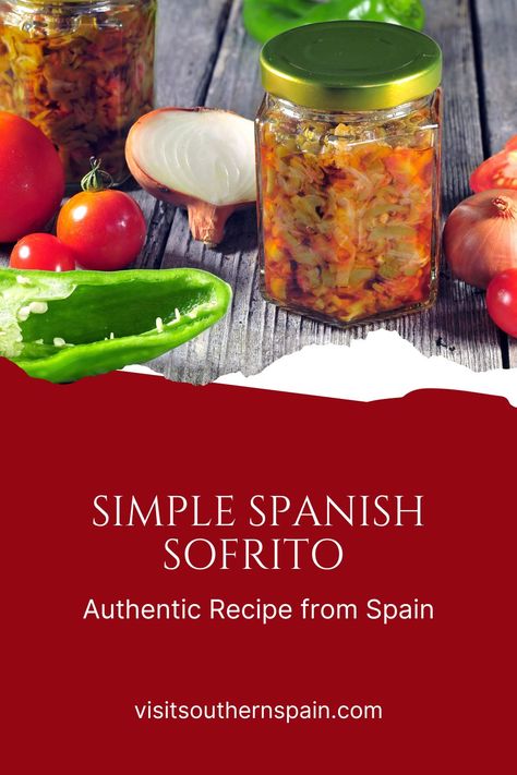 Are you looking for an Easy Spanish Sofrito Recipe? We've prepared for you a recipe for a homemade sofrito, the perfect base for any Spanish dish. The Spanish sofrito is super easy to make, and you won't need many ingredients, yet its taste will ensure you have a delicious meal that will take you back to Spain. Learn how to make the Spanish sofrito recipe and take your Spanish recipes to the next level - flavourful, tasty and unique. #spanishsofritorecipe #sofritorecipe #sofrito #sofritosauce Spanish Sofrito, Homemade Sofrito, Spanish Dish, Spanish Pork, Green Pepper Recipes, Easy Spanish Recipes, Sofrito Recipe, Spanish Recipes, Spain Food