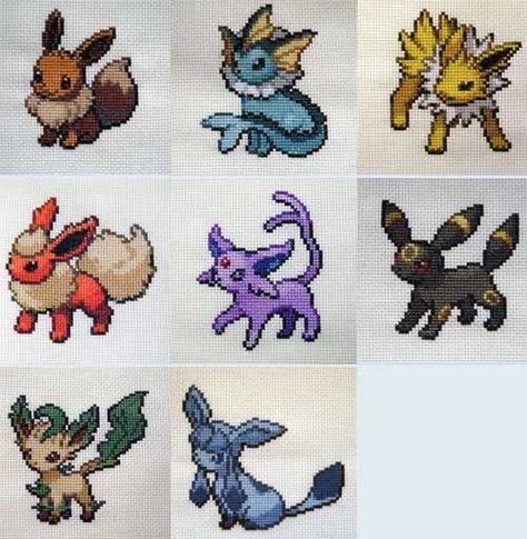 Pokemon cross stitch patterns. All 5 gens, listed by the first in the evolution Eevee Cross Stitch Pattern, Eeveelutions Cross Stitch, Evolution Pokemon, Pokemon Cross Stitch Patterns, Geeky Cross Stitch, Eevee Evolution, Pokemon Cross Stitch, Pokemon Bead, Geeky Craft