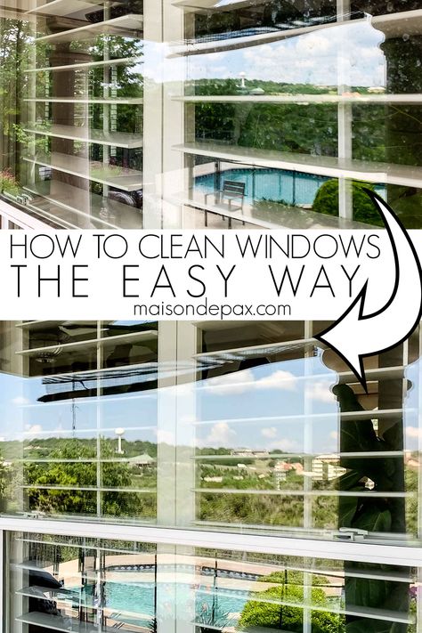 Planning on outdoor entertaining this summer? Find out how to clean your windows and patio furniture the easy way with these tips for outdoor cleaning! #cleaningtips #outdoorentertaining How To Clean Outdoor Windows, Best Way To Clean Outdoor Windows, Best Way To Wash Windows Outside, Outdoor Window Cleaner, Outdoor Window Cleaner Streak Free, Clean Outdoor Windows, Easy Life Hacks, Clean Windows, Clean Patio