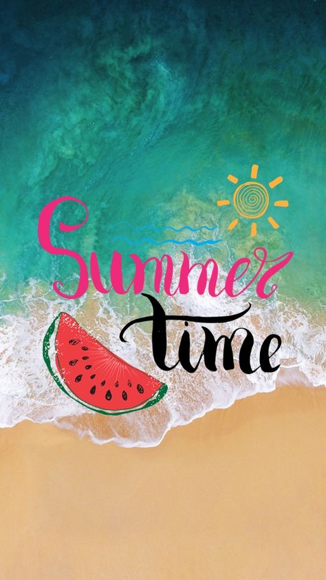 Summertime Summer Quotes Summertime, Summer Themed Wallpaper, Summer Desktop Backgrounds, Cute Summer Wallpapers, Wallpaper Iphone Summer, Instagram Inspiration Posts, Summer Backgrounds, Apple Watch Wallpaper, Floral Poster