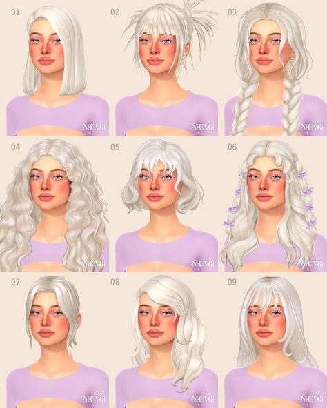 sims 4 hair cc recs with all the cc linked, follow @seulvgi on tumblr for more! Sims 4 Cc Recs, Sims 4 Aesthetic Cc, Sims 4 Aesthetic, 4 Aesthetic, Sims 4 Tsr, Sims 4 Cas Mods, Play Sims 4, Sims Packs, Pelo Sims