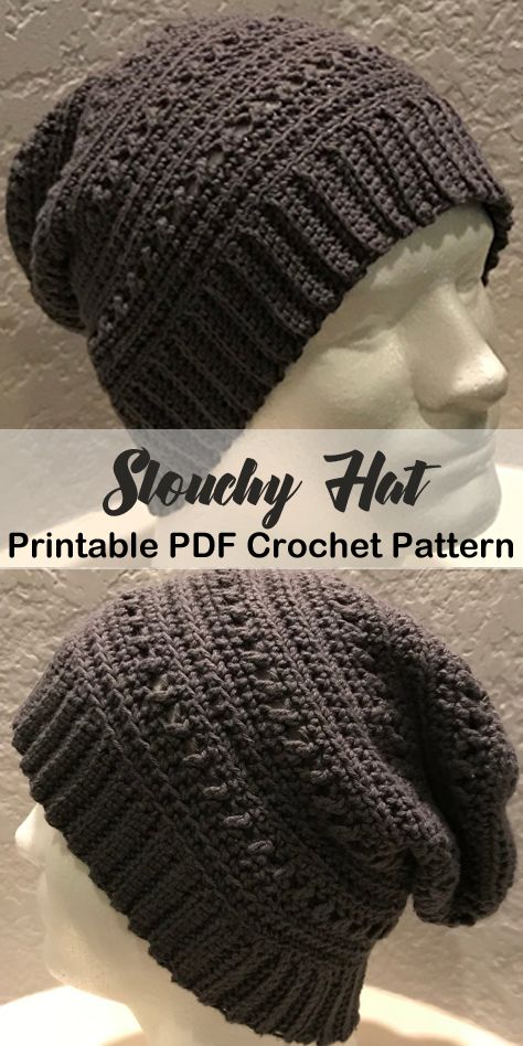 Crochet Hat Simple, Beanie Crochet Pattern Free Women, Free Crochet Pattern Slouchy Hat, Men’s Slouchy Beanie Crochet Pattern, Crochet Slouchy Hat Free Pattern Mens Slouch Beanie, Crochet Slouchy Hat Free Pattern Woman Slouch Beanie, Crochet Hats For Men Free Pattern, Men’s Crochet Beanie, Mens Crochet Hats Free Pattern