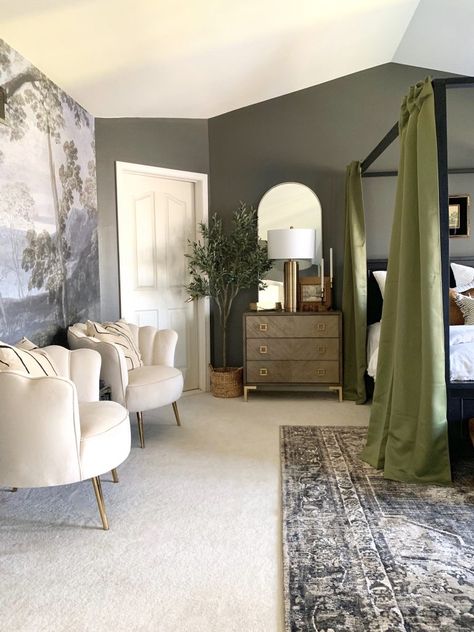 One Room Challenge Spring 2020: Living Room Week 1 Bedroom Wallpaper Ideas, Bedroom Ideas For Small Rooms, Bedroom Wallpaper, Master Room, Luxury Bedroom Master, Wood House, Decor Ideas Bedroom, Bedroom Refresh, Bedroom Furniture Design