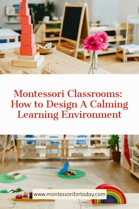 Montessori classrooms provide a calming and respectful learning environment with minimal decorations and natural furnishings. Although not decorated in a traditional sense, Montessori classrooms are attractive and designed to be intuitive and conducive to a child’s needs. This allows for less stressful learning and creates a more holistic approach to teaching and learning about life. Read more about our article about designing Montessori classrooms. Montessori Classroom Layout, Nature Based Learning, Montessori Environment, Play Based Learning Activities, Life Activities, Montessori Method, Practical Life Activities, Montessori Practical Life, Love Of Learning