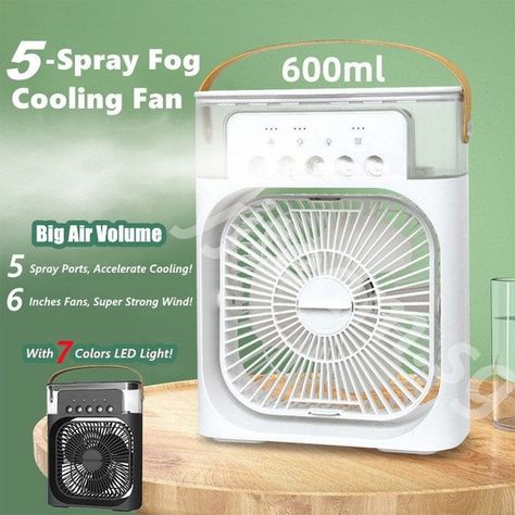 Mini Air Cooling Fan Multifunction Usb New Household Portable Air Conditioner Humidifier Strong Wind | Protable Fan | Portable Air Cooler (random Color).. . . . Shop only at Trendblaze.co . . #aircooler #miniac #miniairconditioner #trendyairconditioner #portableaircooler #miniusbairconditioner #trendyproducts #trendystore #trendsetter #onlinestore #onlinetrend Small Electric Fan, Portable Air Cooler, Air Cooler Fan, Portable Humidifier, Water Storage Tanks, Fan Portable, Desk Fan, Portable Fan, Air Humidifier