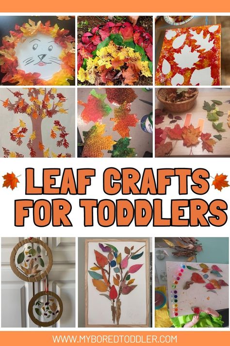 Fall Leaves Crafts Preschool, Fall Leaves Preschool, Leaf Crafts Kids, Fall Leaves Activities, Fall Leaf Art Projects, Leaf Craft Activities, Craft Activities For Toddlers, Fall Crafts For Toddlers, Autumn Leaves Craft