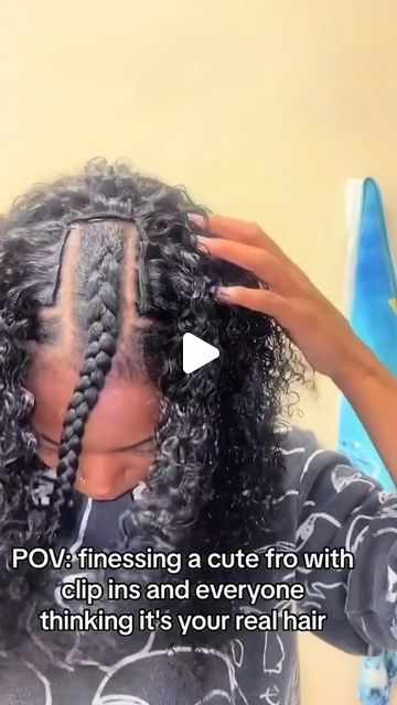 BetterLength Hair on Instagram: "Protective Styles with Middle Part, Side Part, and Flip Over using Clip-Ins! 😍 Which one do you like?  . . Find the most natural clip ins that can be styled like your hair on our website (link in bio) 👆🏽 1 bundle is enough for full head  If you are not sure which texture works with your hair, feel free to DM us some pics for suggestions 🥰 . .  Thanks @shaunaemoni @ashtakeoff for these tutorials 😘❤️  #betterlength #clipin #clipinsfornaturalhair #naturalhairstyles  #protectivestyles" Flip Over Clip Ins, Side Part Clip Ins, Texture Words, Curly Clip Ins, Half Up Half Down Hair, Hair Fashion, Middle Parts, Middle Part, Side Part