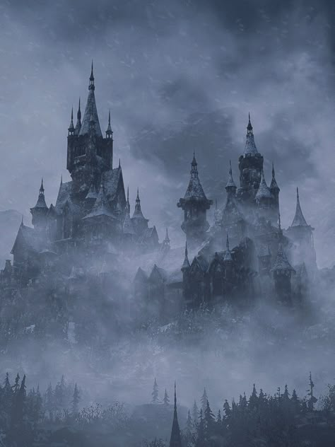 Gothic Castle Aesthetic, Evil Background, Goth Castle, Castle Dimitrescu, Evil Aesthetic, Iron Fey, Castle Exterior, Re Village, Dracula Castle