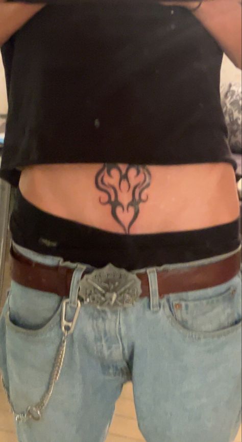 Men With Tramp Stamps, Men’s Tramp Stamp, Womb Tattoo Men, Men Tramp Stamp, Tramp Stamp Tattoos Men, Tramp Stamp Men, Male Tramp Stamp, Reverse Tramp Stamp, Tattoo Front