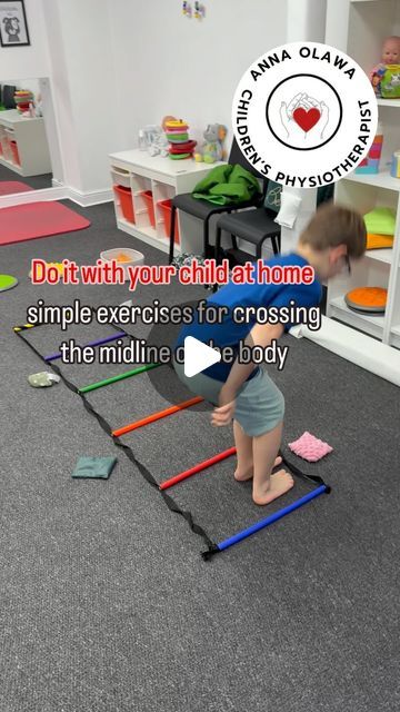 Anna Olawa Paediatric Physio Aberdeen/ 🇵🇱🏴󠁧󠁢󠁳󠁣󠁴󠁿 on Instagram: "#exercise #kidsphysio #kidsactivities #exerciseforkids #crossingmidline #physiotherapist #physiotherapy #childrensphysiotherapistaberdeen #aberdeenmassage #aberdeenphysio #ot #pt #sensoryintegrationtherapy #parents #parenting #aberdeencity #smallbusinessaberdeen #aberdeenphysioclinic #newreels #trendingreels ——————————————————————————————— Children’s Physiotherapist, Sensory Integration Therapist, Massage" Paediatric Physiotherapy Ideas, Preschool Occupational Therapy Activities, Sensory Gym Ideas, Reflex Integration, Sensory Integration Activities, Sensory Integration Therapy, Occupational Therapy Kids, Occupational Therapy Activities, Motor Planning