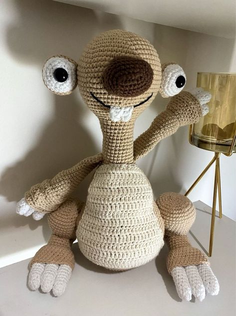 Expensive Sloth Crochet pattern Design 2023 Sloth Crochet Pattern, Sloth Planter, Sloth Crochet, Disney Crochet, Disney Crochet Patterns, Intermediate Knitting Patterns, Crochet Sloth, Advanced Knitting, Handmade Stuffed Animals