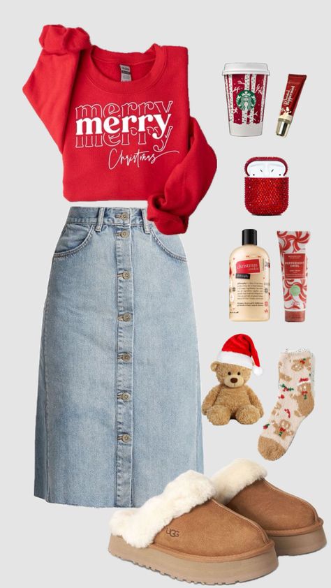 Modest Christmas Outfit, Skirt Ootd, Thanksgiving Outfit Women, Cute Christmas Outfits, Modest Outfit Ideas, Modesty Outfits, Cute Modest Outfits, Clueless Outfits, Winter Fit