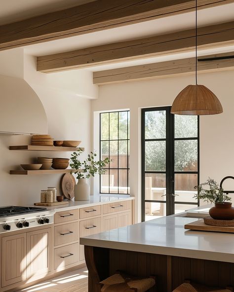 These concept interiors of a California home showcase the beauty of organic modern style. With natural materials, warm tones, and sleek lines, each room exudes a relaxed yet sophisticated vibe. A perfect blend of nature and contemporary design. 🌿🏡 #organicmodern #californiainteriors #livingroomideas #livingroominspiration #livingroomstyle #livingroomgoals #livingroomstyling #livingroomdetails #minimalistinterior #minimalisthome #minimalisthomedecor #beigeaesthetic #beigeinterior #interior1... Southern California Interior Design Style, California Organic Modern, Organic Scandinavian Interior, Natural Style Kitchen, Modern California Kitchen, Organic Modern House Interior, California Ranch Interior Design, Modern California Home Interiors, Organic Modern Kitchen Interior Design