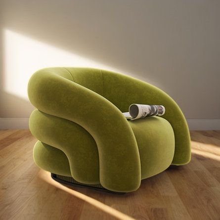 Light Green Chair, Mushroom Room, Ethereal Green, Accent Couch, Microsuede Fabric, Green Accent Chair, Eclectic Maximalism, Sofa Green, Edgy Design