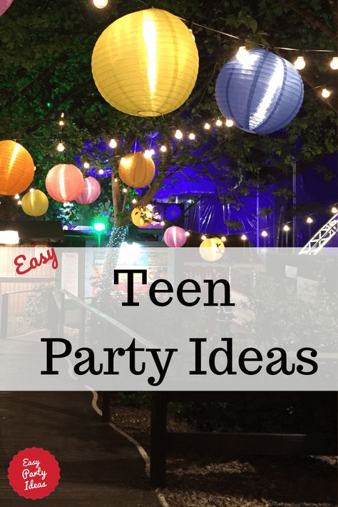 Teen Party Ideas - Ideas include invitations, decorations, games, food, cakes and party favors! | Easy Party Ideas and Games #teenpartythemes #partyideas #easypartyideas Teen Party Ideas, Teen Party Themes, Adults Games, Teenage Halloween Costumes, Fun Halloween Party Games, Teenage Parties, Games Halloween, Halloween Party Decor Diy, Adult Party Themes