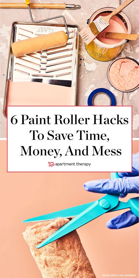 Paint Tips And Tricks Wall, Paint Roller Hacks, Cleaning Paint Rollers, How To Paint Walls, Roller Painting, Painting Walls Tips, Paint Rollers With Designs, House Painting Tips, Things Paint