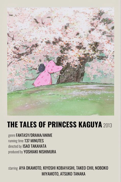 Ghibli Polaroid, The Tales Of Princess Kaguya, Tales Of Princess Kaguya, Princess Kaguya, Polaroid Poster, Studio Ghibli, Drama, Anime