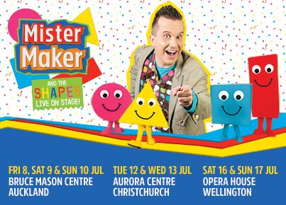 Family pass for Mister Maker Show in July school holidays.  Ends 31st May 2016 Mister Maker, School Holidays, Christchurch, Auckland, Wellington, When He, Kiwi, A Family, Family Guy