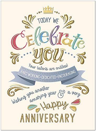 Work Anniversary Quotes, Work Anniversary Cards, Music Greeting Cards, Happy Fathers Day Images, Happy Anniversary Cards, Anniversary Greeting Cards, Anniversary Greetings, Work Anniversary, Wedding Congratulations