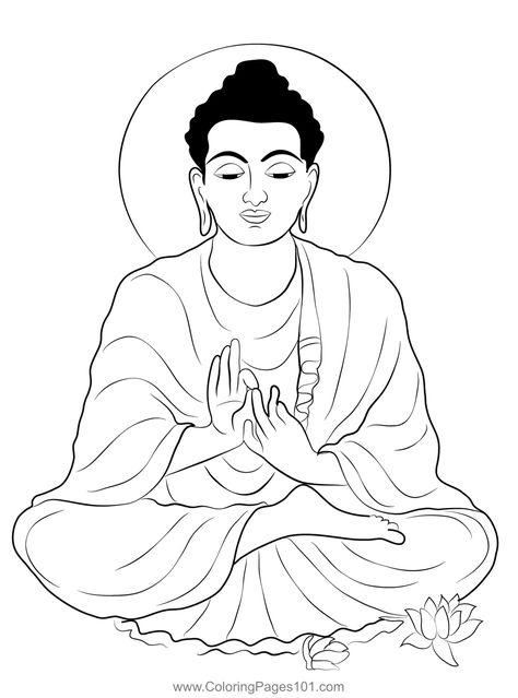 Buddha Purnima Coloring Page Gautama Buddha Drawing, Buddha Drawing, Buddha Purnima, Guru Purnima, Gautama Buddha, Color Worksheets, Colouring Pages, Free Kids, Printable Coloring Pages