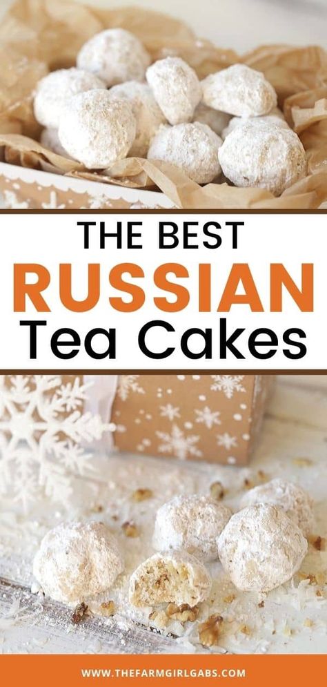 Russian Tea Cakes Cookies, Russian Tea Cakes Recipe, Russian Teacakes, Mexican Wedding Cookies Recipes, Russian Tea Cookies, Russian Tea Cakes, Tea Cake Cookies, Mexican Wedding Cake, Cakes Christmas