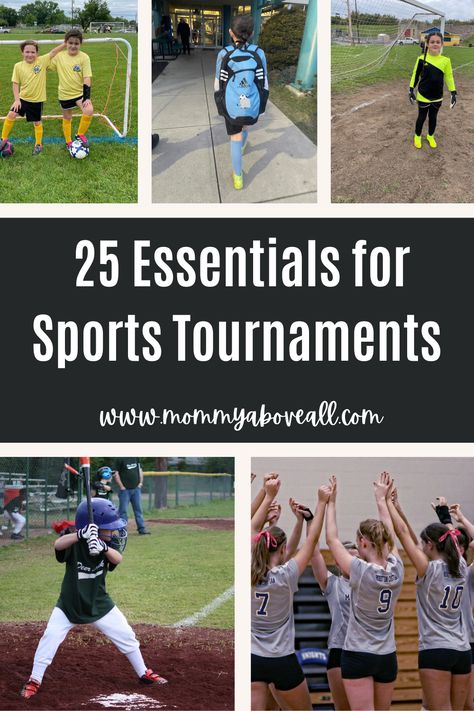 Sports Mom Hacks, Soccer Tournament Packing List, Sports Mom Essentials, Sports Mom Bag, Mom Must Haves, Travel Softball, Softball Tournaments, Pack For Travel, Mommy Hacks