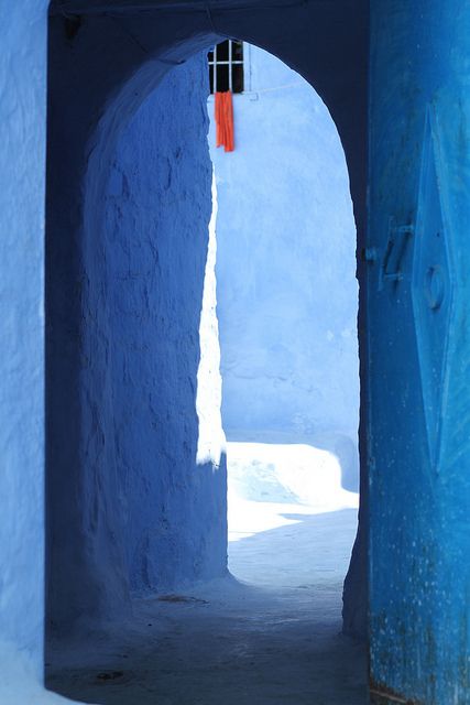 Blue City, Beautiful Doors, Feeling Blue, Blue Walls, Urban Landscape, Blue Aesthetic, Art Abstrait, Blue Hues, Marrakech