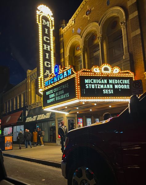 Michigan Ann Arbor, Ann Arbor Michigan Aesthetic, University Of Michigan Aesthetic, Michigan Aesthetic, Vintage Theater, Dearborn Michigan, Vintage Theatre, Summer 2025, University Of Michigan