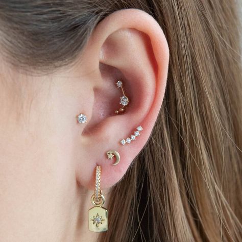 Inner Conch Piercing Studs, Inner Conch, Forward Helix Earrings, Upper Lobe, Barbell Earrings, Forward Helix, Labret Piercing, Crawlers Earrings, Sleeper Earrings