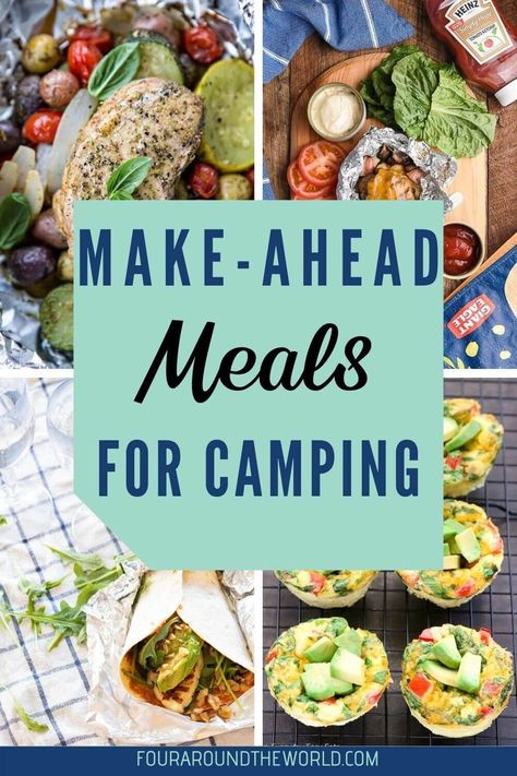 Camping Trip Food, Make Ahead Camping Meals, Easy Camping Food, Camping Food Make Ahead, Camping Meal Planning, Healthy Camping Food, Camping Lunches, Enjoy Your Trip, Camping Dinners