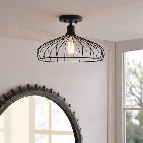 When you’re thinking about how you want your new space to look, don’t forget to think about different laundry room lighting ideas, too. Laundry Room Light, House Laundry Room, Brick Accent Walls, Laundry Room Lighting, Rustic Light Fixtures, Drum Light, Farmhouse Light Fixtures, Cage Light, Black Light Fixture