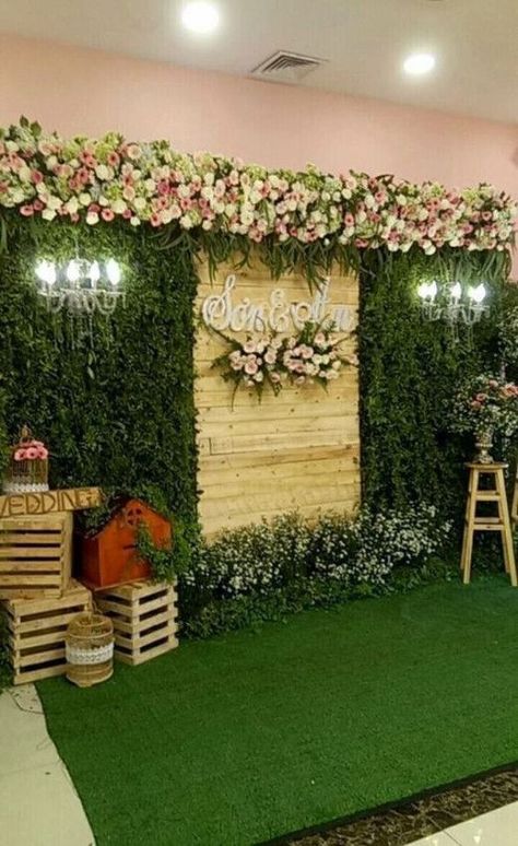 Home Decor Business, Grass Backdrops, Decor Business, Decoration Evenementielle, Wedding Background Decoration, Flower Wall Wedding, Diy Wedding Backdrop, Desi Wedding Decor, Wedding Backdrop Design