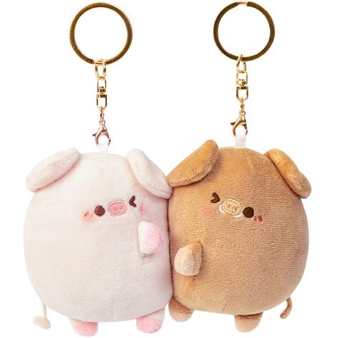 PRICES MAY VARY. 🐽 【Kawaii Pig Magnet Keychain】- New in Kawaii piggy magnet keychain is going viral! Grab a pair of these super cute plush keychains for someone you love. 🐽 【Strong Magnet】- When the two pigs get close to each other, they attach to each other in an instant. You can also attach it to your fridge, your desk, or anything magnetic. 🐽 【Tote Bag Friendly】- Looking for a cute pendant plush keychain for your school bag, tote bag or handbag? These are the perfect keychain to make your Cute Couple Keychains, Keychain Pig, Couple Keychains, Pig Keychain, Girl Holiday, Kawaii Pig, Couples Keychains, Crochet Keychain Pattern, Cute Pigs