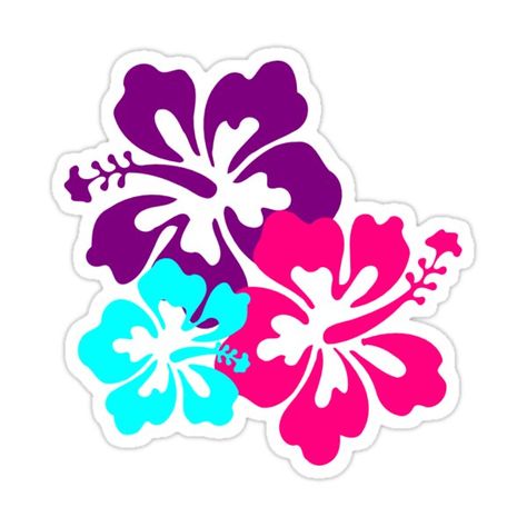 Decorate laptops, Hydro Flasks, cars and more with removable kiss-cut, vinyl decal stickers. Glossy, matte, and transparent options in various sizes. Super durable and water-resistant. Stitch Trainers, Hawaiian Stickers, Hawaiin Flowers, Aloha Flower, Barbie Pool Party, Lilo En Stitch, Tattoos For Women Flowers, Lilo Y Stitch, Street Painting