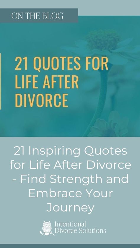 Going through a divorce is tough, but it doesn't end when the papers are signed. Transitioning to life after divorce is a journey of self-discovery and growth. These 21 inspiring quotes will remind you that you are amazing and capable of moving forward. Embrace self-acceptance, let go of what weighs you down, and find joy in your next chapter. Don't be afraid, be determined and empowered. Need support? Consider reaching out to a divorce coach. #lifeafterdivorce #inspiringquotes Quotes About Life After Divorce, Divorce Inspirational Quotes, Positive Divorce Quotes For Women, Going Through Divorce Quotes, Life After Divorce Quotes, Marriage Ending Quotes Divorce, Divorced Parents Quotes, Divorce Coach, Divorce Cards