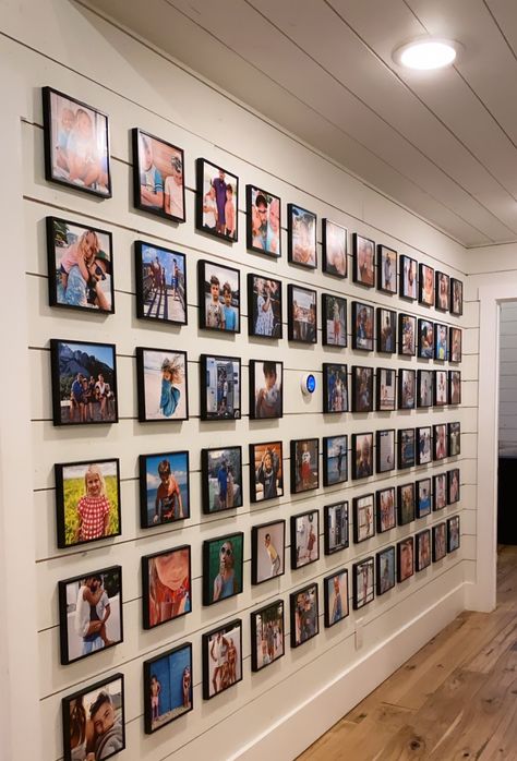 Signature Wall Ideas, Mixed Tiles Photo Wall Ideas, Mix Tile Photo Wall Ideas, Mix Tiles, Gallary Wall, Signature Wall, Picture Gallery Wall, Family Photo Wall, Back Deck Decorating