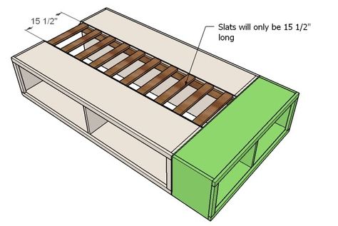 Twin Storage (Captains) Bed Diy Twin Bed, Twin Storage Bed, Diy Storage Bed, Murphy Bed Ikea, Captains Bed, Diy Platform Bed, Murphy Bed Plans, Daybed With Storage, Twin Bed Frame