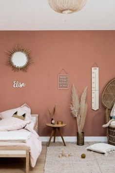 The 26 Best Bedroom Wall Colors | Paint ideas for Bedroom | Decoholic Kids Room Wall Color, Pink Accent Walls, Blue Accent Walls, Bedroom Wall Colors, Bedroom Paint Colors, Pretty Decor, Bedroom Paint, Diy Room, Room Decorations