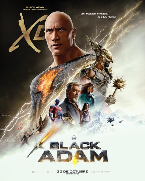 Black Adam News on Twitter: "NEW poster of #BlackAdam https://t.co/PXhvVWBocX" / Twitter Black Adam Film, Black Adam 2022, Adams Movie, Dr Fate, Black Adam, Sarah Shahi, Zachary Levi, Univers Dc, Dc Multiverse