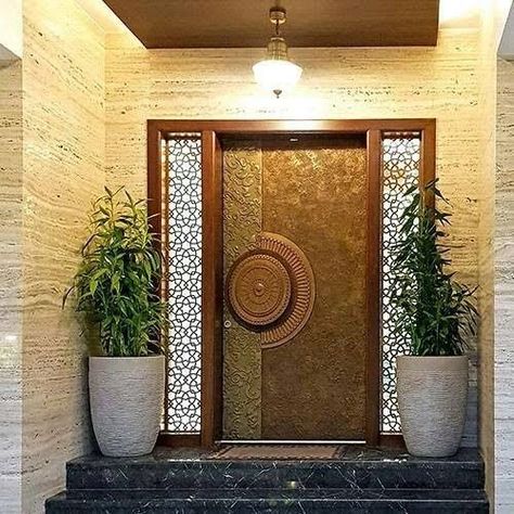 Indian Main Door Designs, Door Design Entrance, House Main Door Design, Main Entrance Door Design, Front Door Design Wood, Wooden Main Door, Wooden Main Door Design, Double Door Design, Entrance Door Design