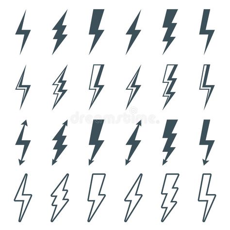 Lightning bolt set. Lightning bolt icons set, thunderbolt silhouette sign. outli , #Affiliate, #thunderbolt, #silhouette, #sign, #icons, #Lightning #ad Tattoo Lightning Bolt, P 38 Lightning, Lightning Bolt Wallpaper, Lightning Painting, Wallpaper Lightning, Aesthetic Lightning, Lightning Drawing, Tattoo Lightning, Lightning Aesthetic