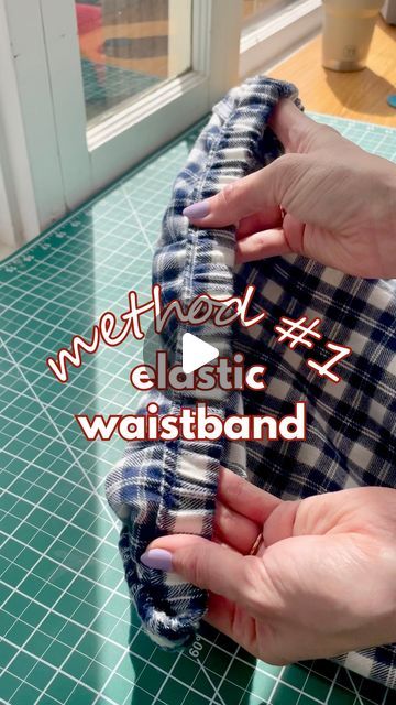 How To Add Elastic Waistband To Skirt, Add Elastic To Waistband, Sewing Elastic To Fabric, How To Sew Elastic To Fabric, How To Sew Elastic Waistband, Sew Elastic Waistband, Sewing Elastic Waistband, Elastic Waistband Tutorial, Sewing Upcycled Clothing