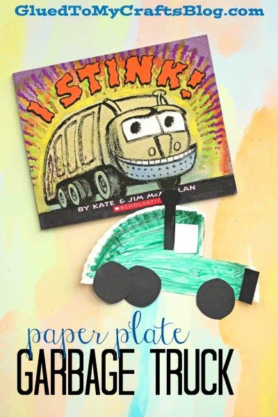 Garbage Truck Craft, Mc Lan, Truck Crafts, Transportation Unit, Crafts Homemade, Paper Plate Crafts For Kids, Green Craft, Construction Theme, Kid Craft