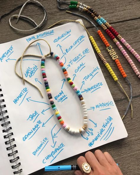 Carolina Bucci’s Forte Beads Collection | NUVO Carolina Bucci, Beads Collection, Aventurine Crystal, Gold Tips, Rainbow Necklace, Necklace Craft, Jewel Box, Gold Threads, Rock Crystal