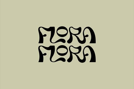 Flora Flora on Behance Nature Fonts, Nature Typography, We Are Nature, Boutique Logo Design, Primitive Art, Beautiful Logos, Floral Logo, Boutique Logo, Maximalism