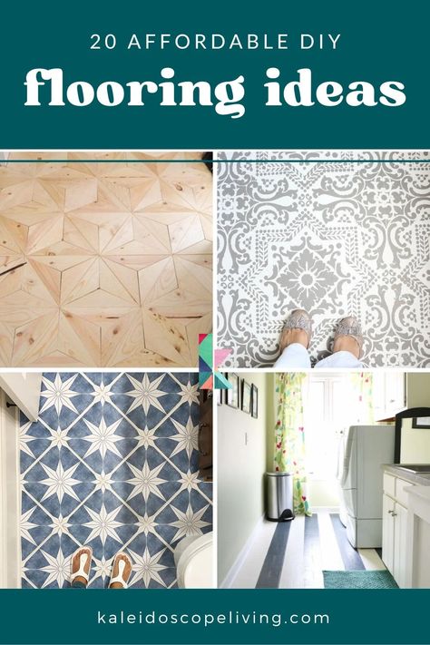 Flooring updates can be costly, but they don’t have to be! Explore these stunning, budget-friendly flooring ideas that will elevate your space without the hefty price tag. Whether you're dealing with outdated tiles, damaged wood, or old vinyl, these DIY flooring hacks offer stylish and affordable solutions for every room in your home. Cheap Easy Flooring Ideas Diy, Easy Bathroom Floor Makeover, Painted Subfloor Plywood, Easy Flooring Ideas Diy Budget, Diy Peel And Stick Flooring, Inexpensive Flooring Ideas Diy, Repurposed Flooring, Alternative Flooring Ideas, New Flooring Ideas